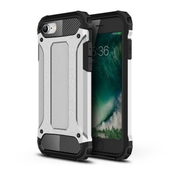 Калъф Hybrid Armor Case за iPhone SE 2020 / iPhone 8 / iPhone 7 silver