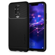 Spigen Rugged Armor удароустойчив силиконов (TPU) калъф за Huawei Mate 20 Lite, Black