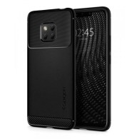 Spigen Rugged Armor удароустойчив силиконов (TPU) калъф за Huawei Mate 20 Pro, Black