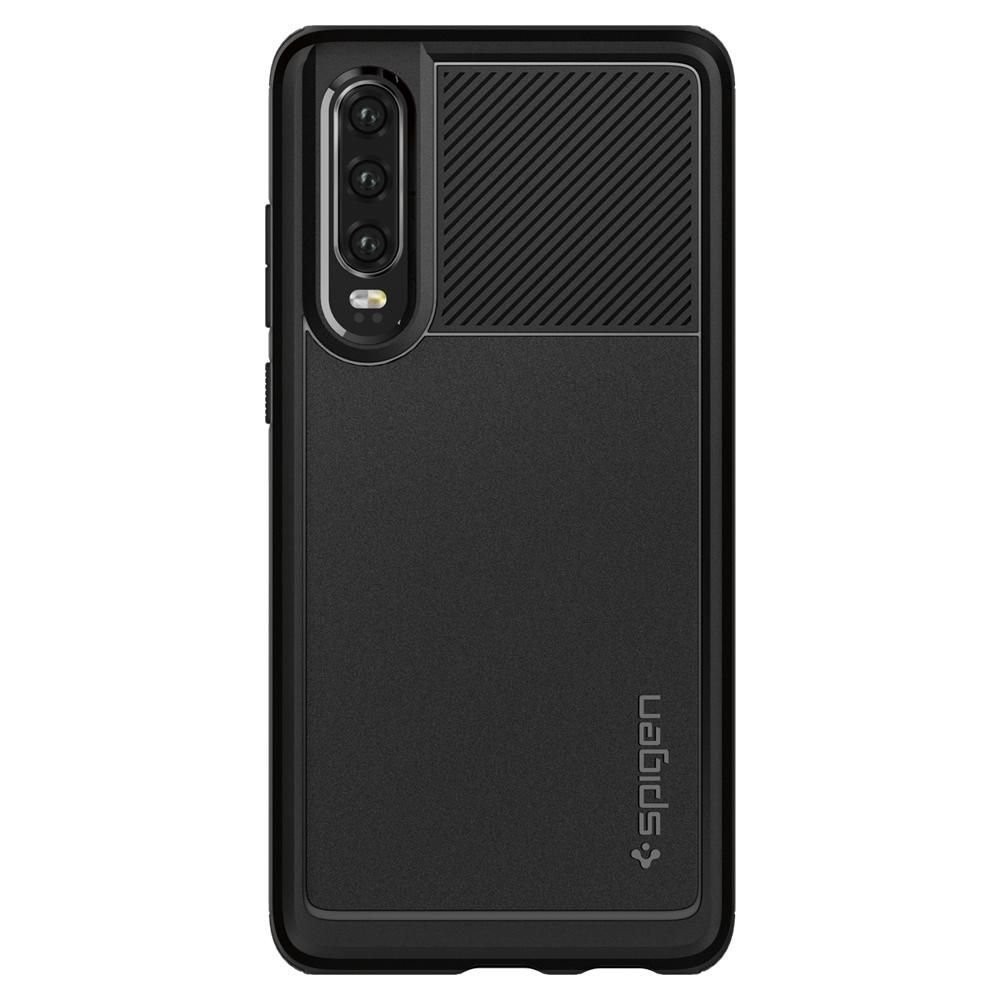 Spigen Rugged Armor удароустойчив силиконов (TPU) калъф за Huawei P30, Black