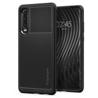 Spigen Rugged Armor удароустойчив силиконов (TPU) калъф за Huawei P30, Black