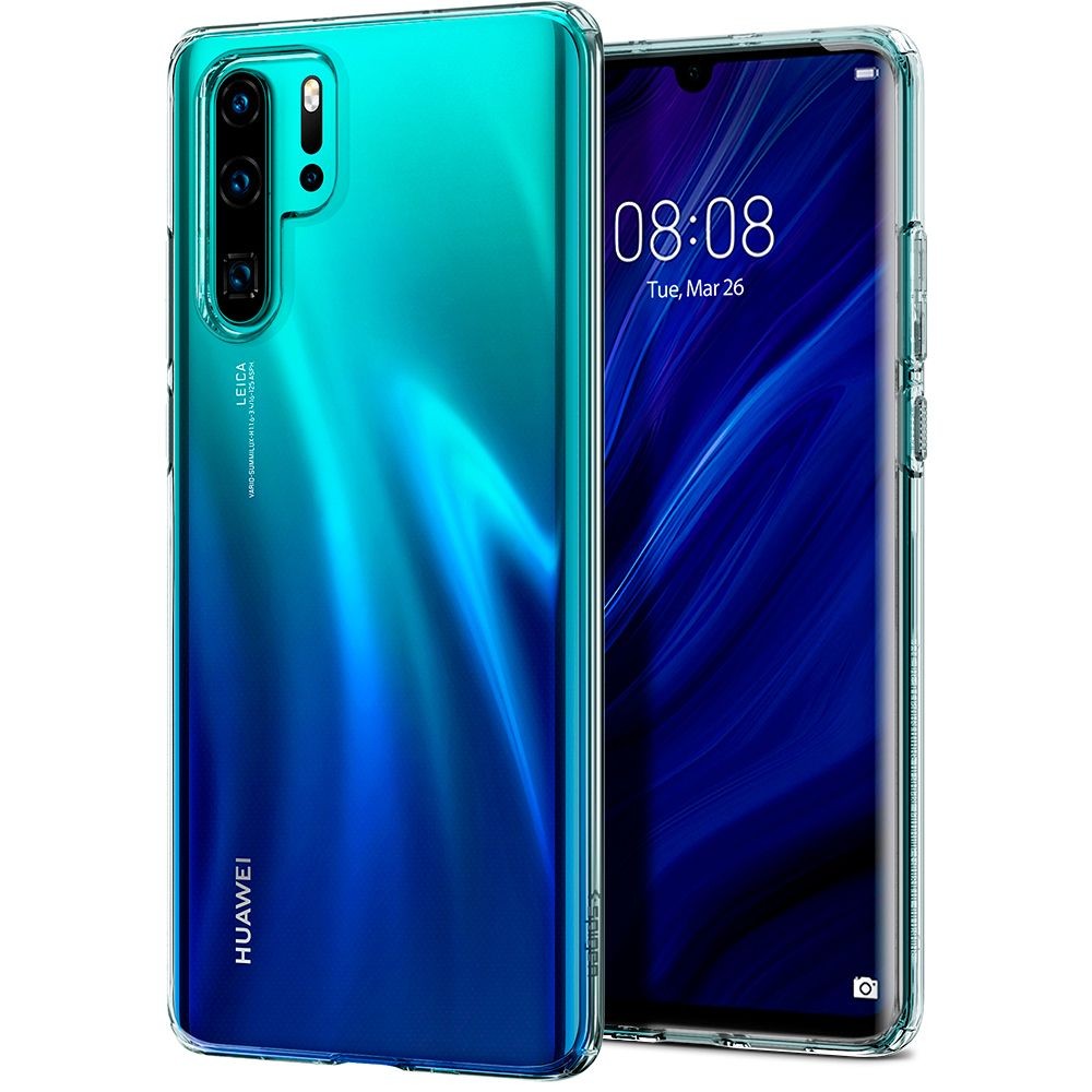 Spigen Liquid Crystal тънък силиконов (TPU) калъф за Huawei P30 Pro, Crystal Clear