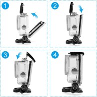 Калъф TECH-PROTECT WATERPROOFCASE GOPRO HERO 8, Прозрачен