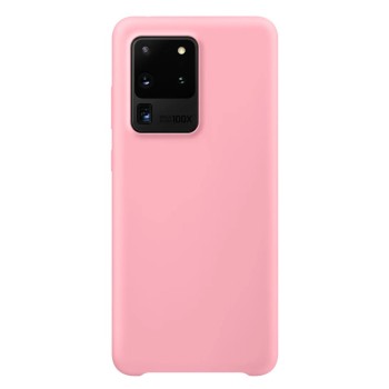 Калъф Soft Flexible Rubber Cover за Samsung Galaxy S20 Ultra pink