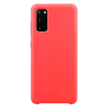 Калъф Soft Flexible Rubber Cover за Samsung Galaxy S20 red