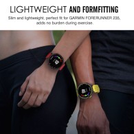 Каишка TECH-PROTECT SMOOTH за GARMIN FORERUNNER 220/230/235/630/735, Черен/Червен