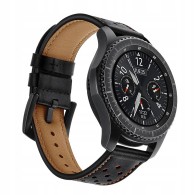 Каишка TECH-PROTECT LEATHER за SAMSUNG GEAR S3, Черен