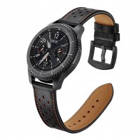 Каишка TECH-PROTECT LEATHER за SAMSUNG GEAR S3, Черен
