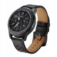 Каишка TECH-PROTECT LEATHER за SAMSUNG GEAR S3, Черен