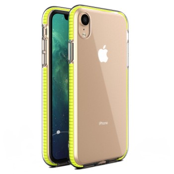 Spring Case за iPhone XR yellow