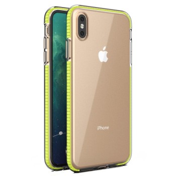 Spring Case за iPhone XS / iPhone X yellow