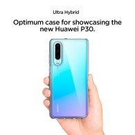 Spigen Ultra Hybrid хибриден кейс с най-висока степен на защита за Huawei P30, Crystal Clear