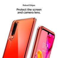 Spigen Ultra Hybrid хибриден кейс с най-висока степен на защита за Huawei P30, Crystal Clear
