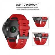 Каишка TECH-PROTECT SMOOTH за GARMIN FENIX 3/5X/3HR/5X PLUS/6X/6X PRO, Червен
