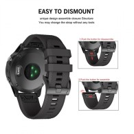 Каишка TECH-PROTECT SMOOTH за GARMIN FENIX 3/5X/3HR/5X PLUS/6X/6X PRO, Черен