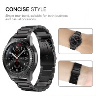 Каишка Tech-Protect Stainless за Samsung Gear S3, Черен