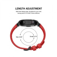 Каишка TECH-PROTECT SMOOTH за GARMIN FENIX 5/6/6 PRO, Червен
