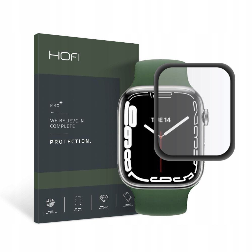 Стъклен протектор HOFI HYBRID PRO+ за APPLE WATCH 7 (41 MM), Черен
