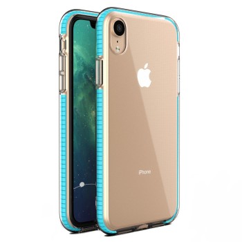 Spring Case за iPhone XR light blue