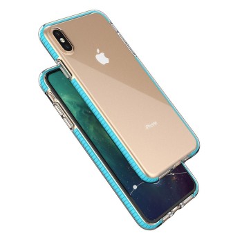 Spring Case за iPhone XS Max light blue