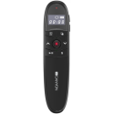 CANYON 2.4Ghz laser wireless presenter, red laser indicator, LCD display timer, Black