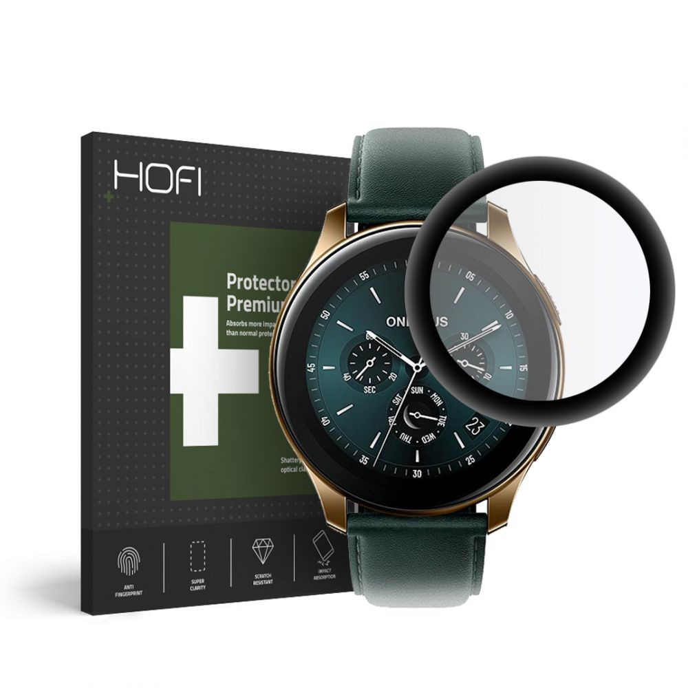 Стъклен протектор HOFI HYBRID GLASS за ONEPLUS WATCH, Черен