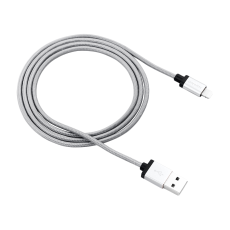 USB Кабел Canyon CNS-MFIC3 Lightning, MFI, certified by Apple, 1M, Тъмно сив