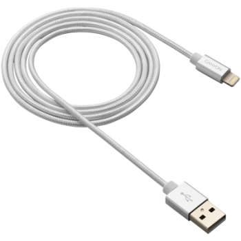 USB Кабел Canyon CNS-MFIC3 Lightning, MFI, certified by Apple, 1M, Pearl White