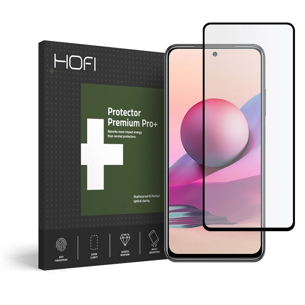 Стъклен протектор HOFI GLASS PRO+ за XIAOMI REDMI NOTE 10/10S, Черен