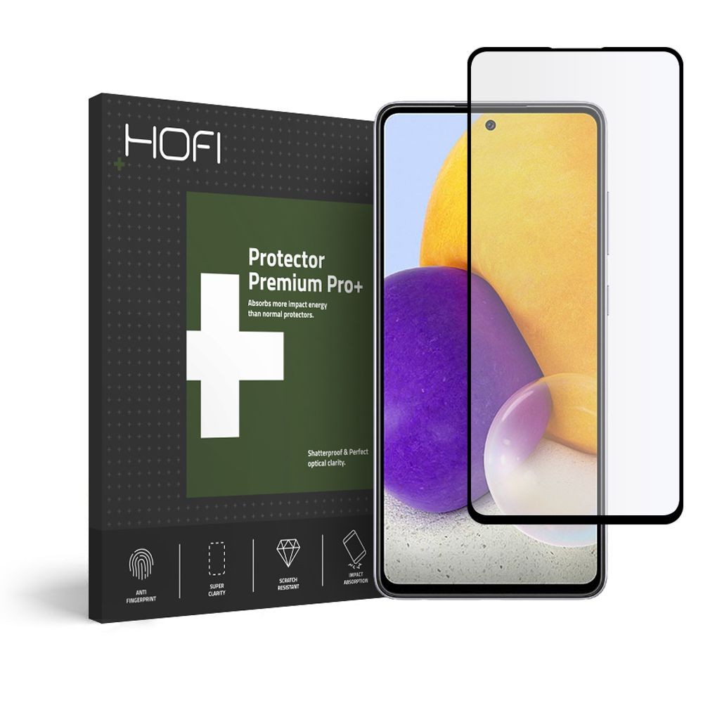 Стъклен протектор HOFI GLASS PRO+ за SAMSUNG GALAXY A72, Черен