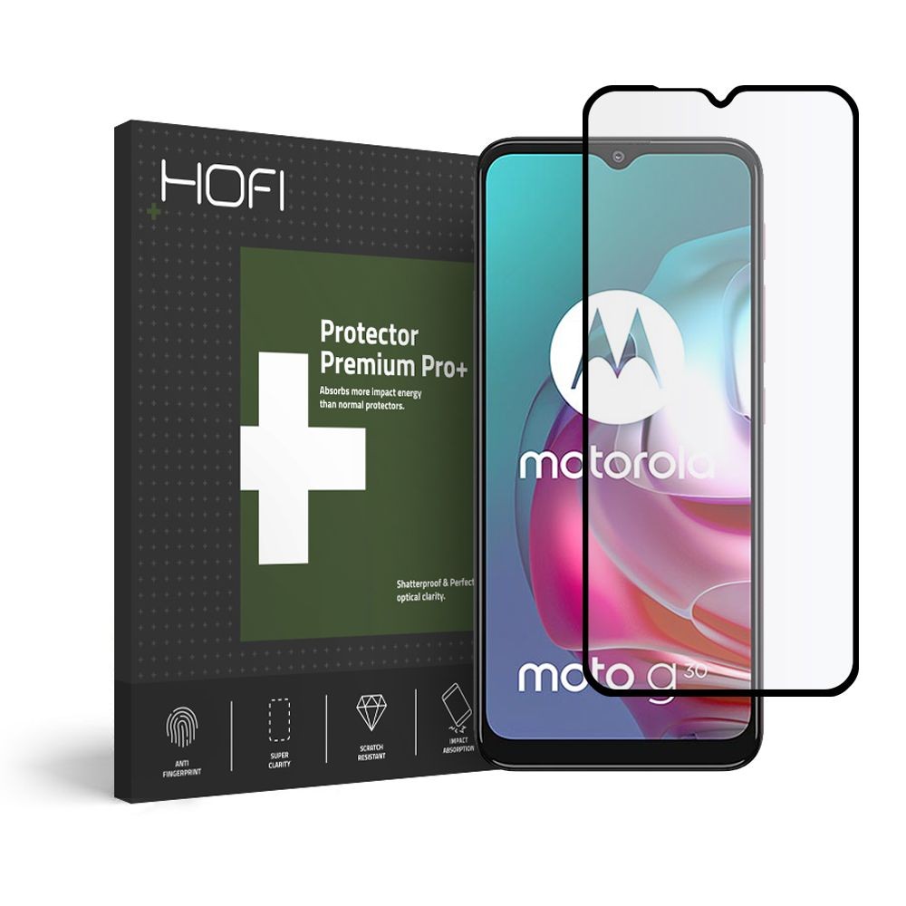 Стъклен протектор HOFI GLASS PRO+ за MOTOROLA MOTO G10/G30, Черен