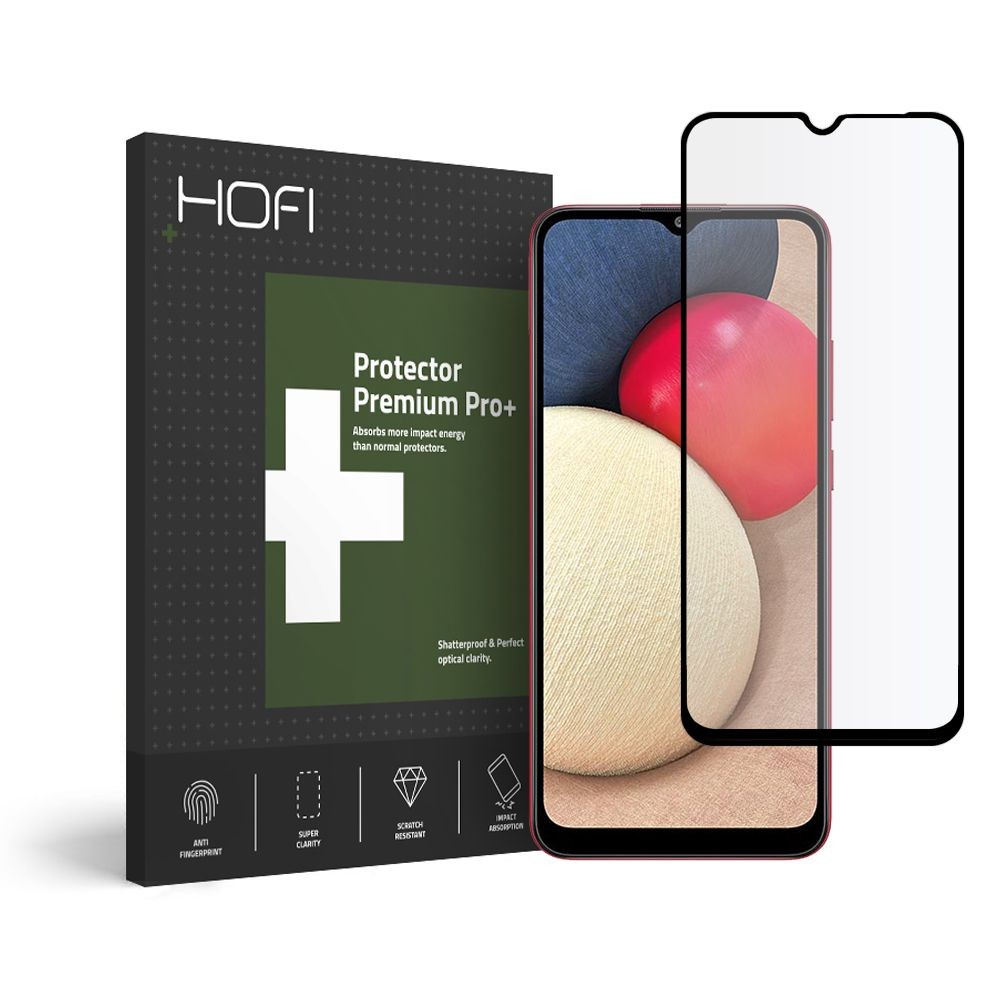 Стъклен протектор HOFI GLASS PRO+ за SAMSUNG GALAXY A02S, Черен
