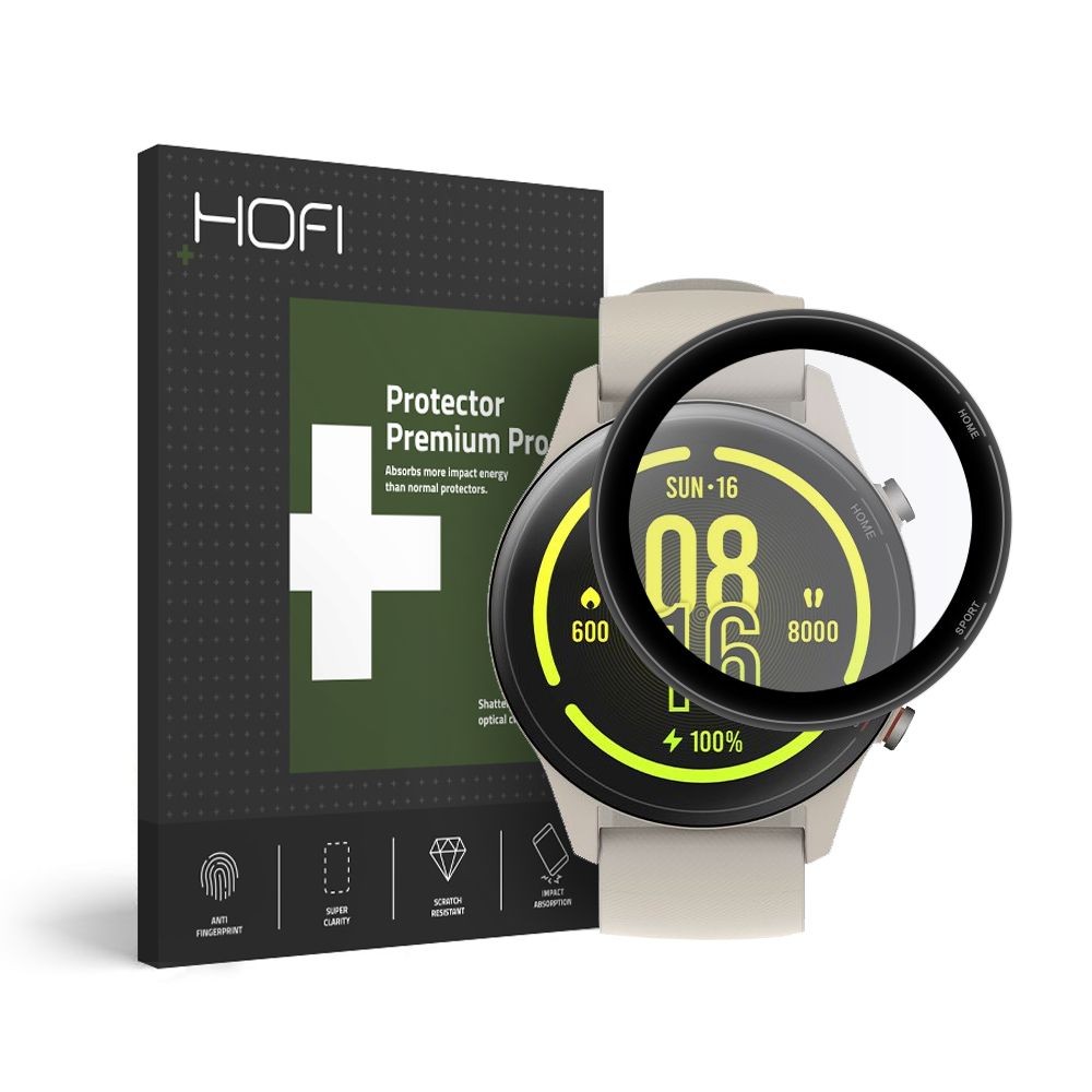 Стъклен протектор HOFI HYBRID GLASS за XIAOMI MI WATCH, Черен