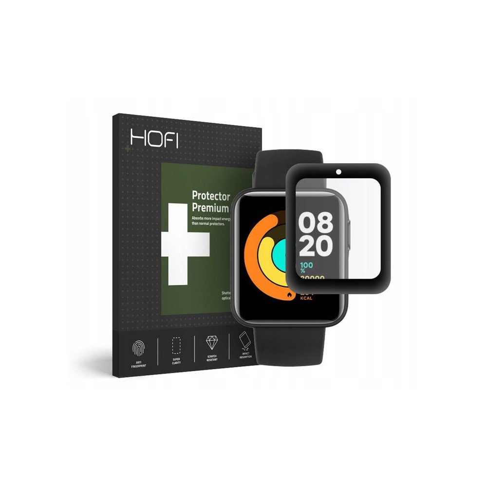 Стъклен протектор HOFI HYBRID GLASS за XIAOMI MI WATCH LITE, Черен