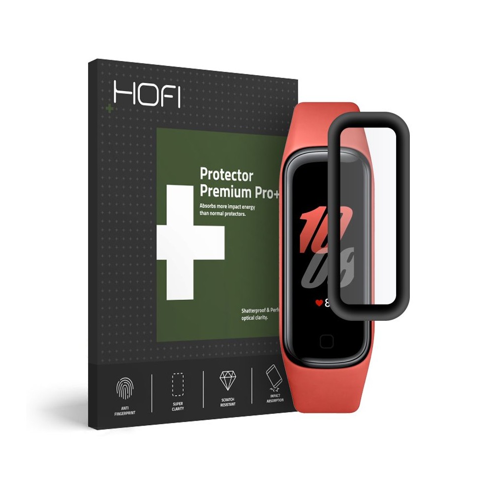 Стъклен протектор HOFI HYBRID GLASS за SAMSUNG GALAXY FIT 2, Черен