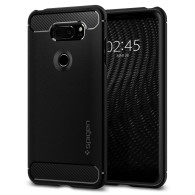 Spigen Rugged Armor удароустойчив силиконов (TPU) калъф за LG V30, Black