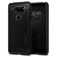 Spigen Rugged Armor удароустойчив силиконов (TPU) калъф за LG V30, Black