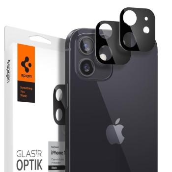 Протектор Spigen OPTIK.TR Camera Lens за iPhone 12, Black