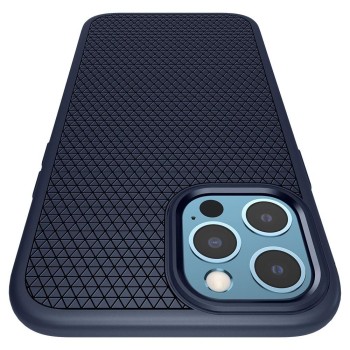 Калъф Spigen Liquid Air за iPhone 12/12 Pro, Navy Blue