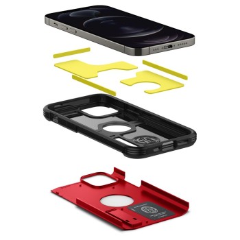 Калъф Spigen Tough Armor за iPhone 12/12 Pro, Red