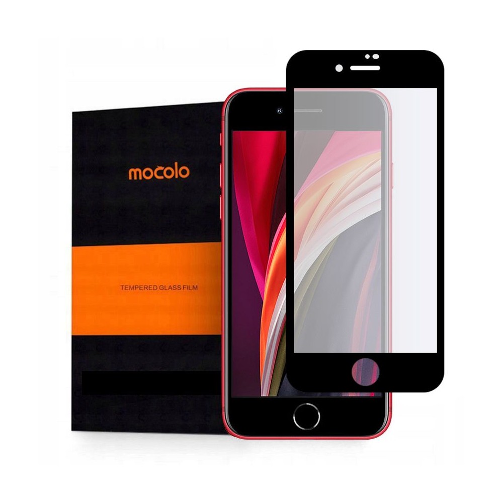 Стъклен протектор MOCOLO TG+FULL GLUE за IPHONE 7/8/SE 2020, Черен