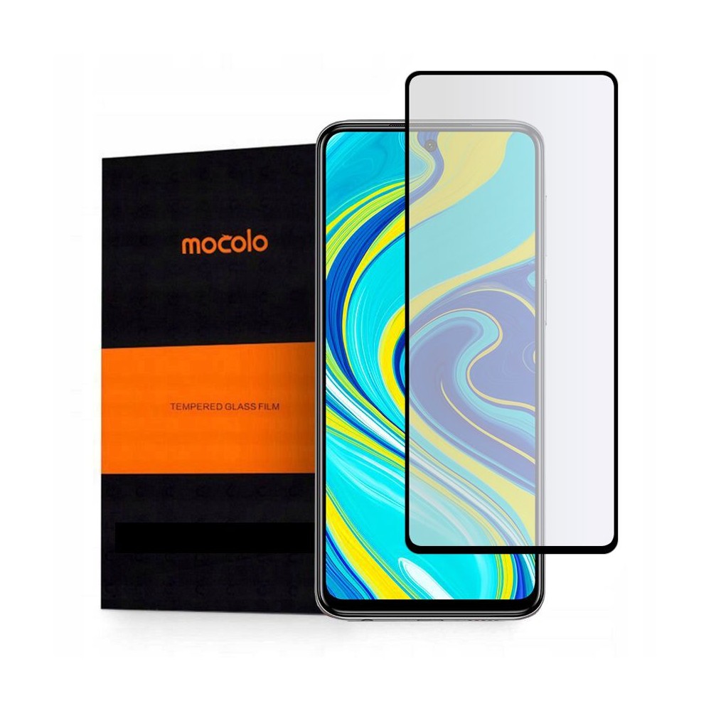 Стъклен протектор MOCOLO TG+FULL GLUE за XIAOMI REDMI NOTE 9S/9 PRO/9 PRO MAX, Черен