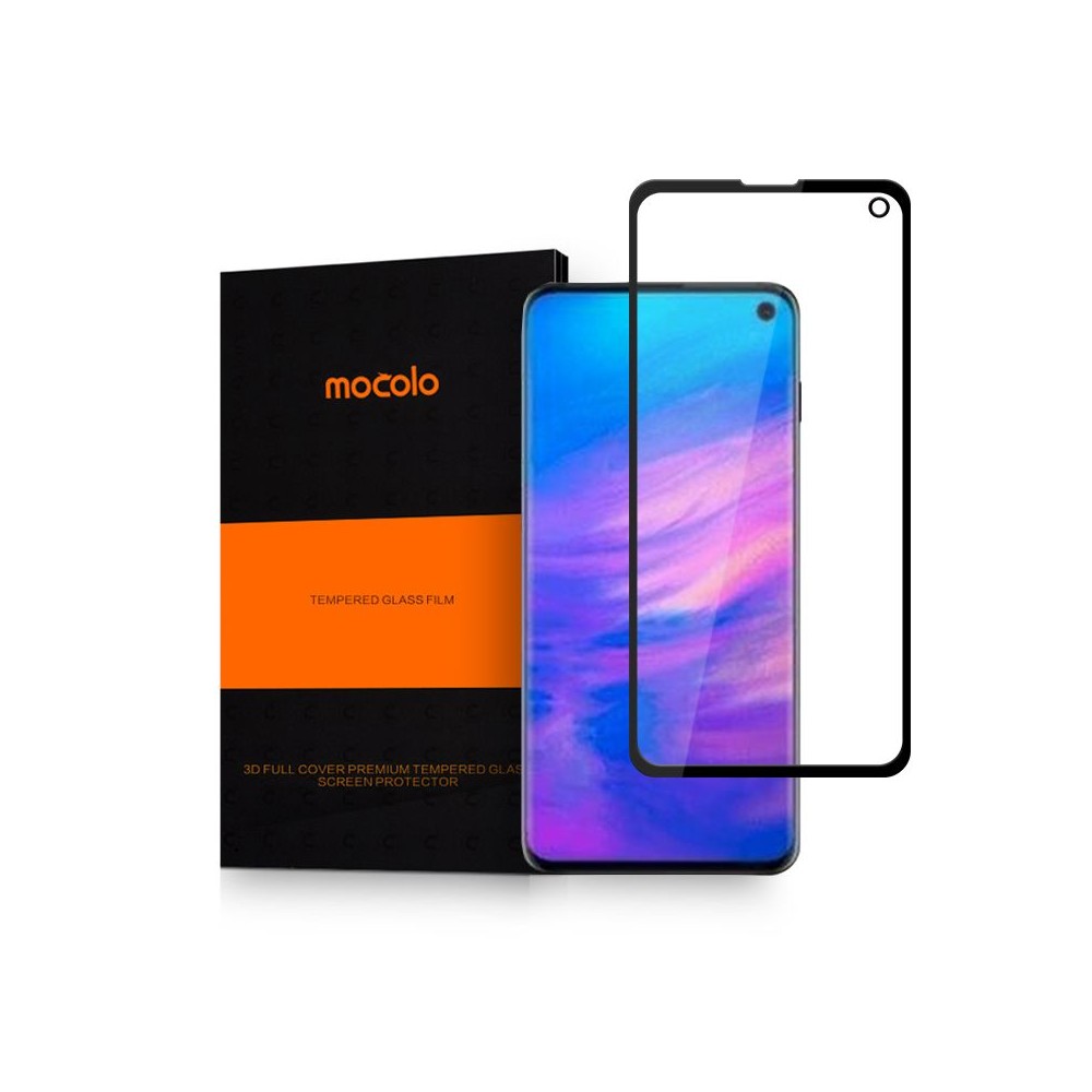 Стъклен протектор MOCOLO TG+FULL GLUE за SAMSUNG GALAXY S10E, Черен