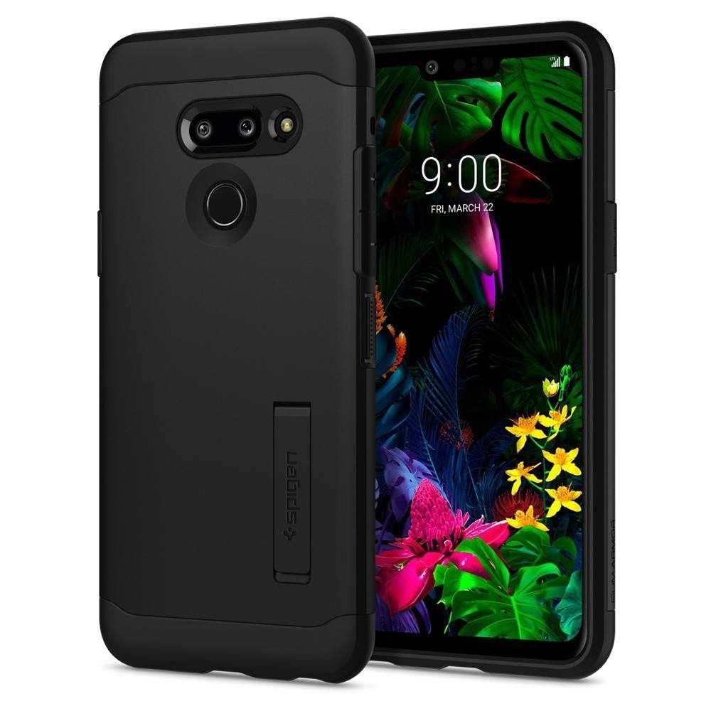 Spigen Slim Armor хибриден кейс с най-висока степен на защита за LG G8, Thinq Black
