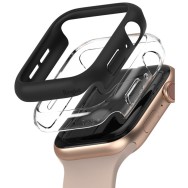 Калъф RINGKE SLIM 2-PACK за APPLE WATCH 4/5/6/SE (40 MM), Прозрчен/ Черен