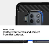 Spigen Rugged Armor дизайнерски удароустойчив кейс за Motorola One Zoom, Matte Black