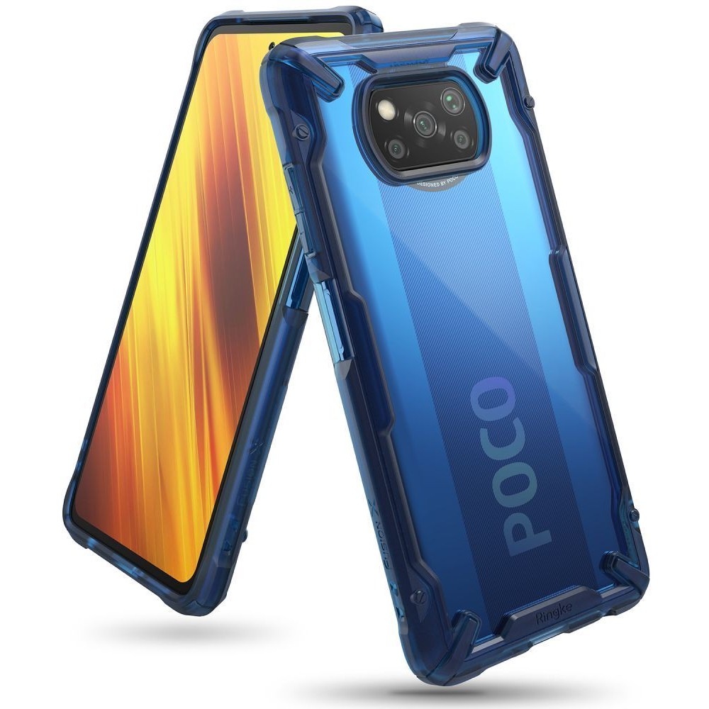 Калъф RINGKE FUSION X за XIAOMI POCO X3 PRO/X3 NFC, Space blue