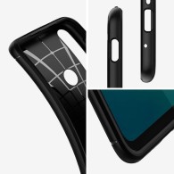 Spigen Rugged Armor удароустойчив силиконов (TPU) калъф за Motorola Moto G8 Plus, Matte Black