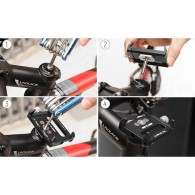 Wozinsky Adjustable Phone Bike Mount Holder (WBHBK1) универсална поставка за колело за мобилни телефони, Черен)