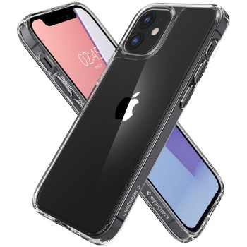 Калъф Spigen Quartz Hybrid за iPhone 12 Mini, Crystal Clear